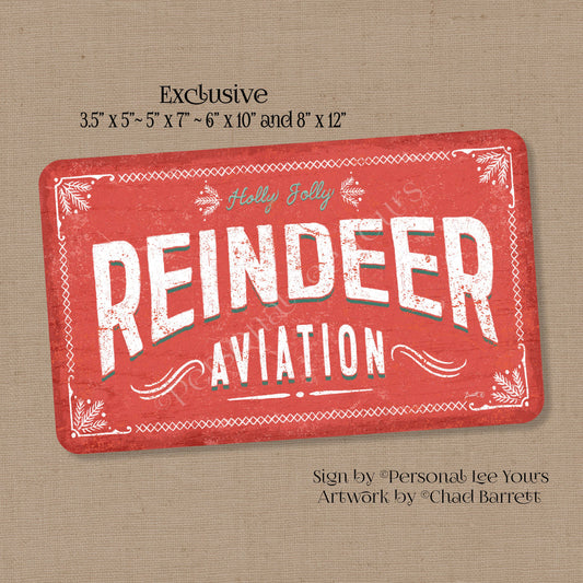 Chad Barrett Exclusive Sign * Reindeer Aviation * Horizontal * 4 Sizes * Lightweight Metal