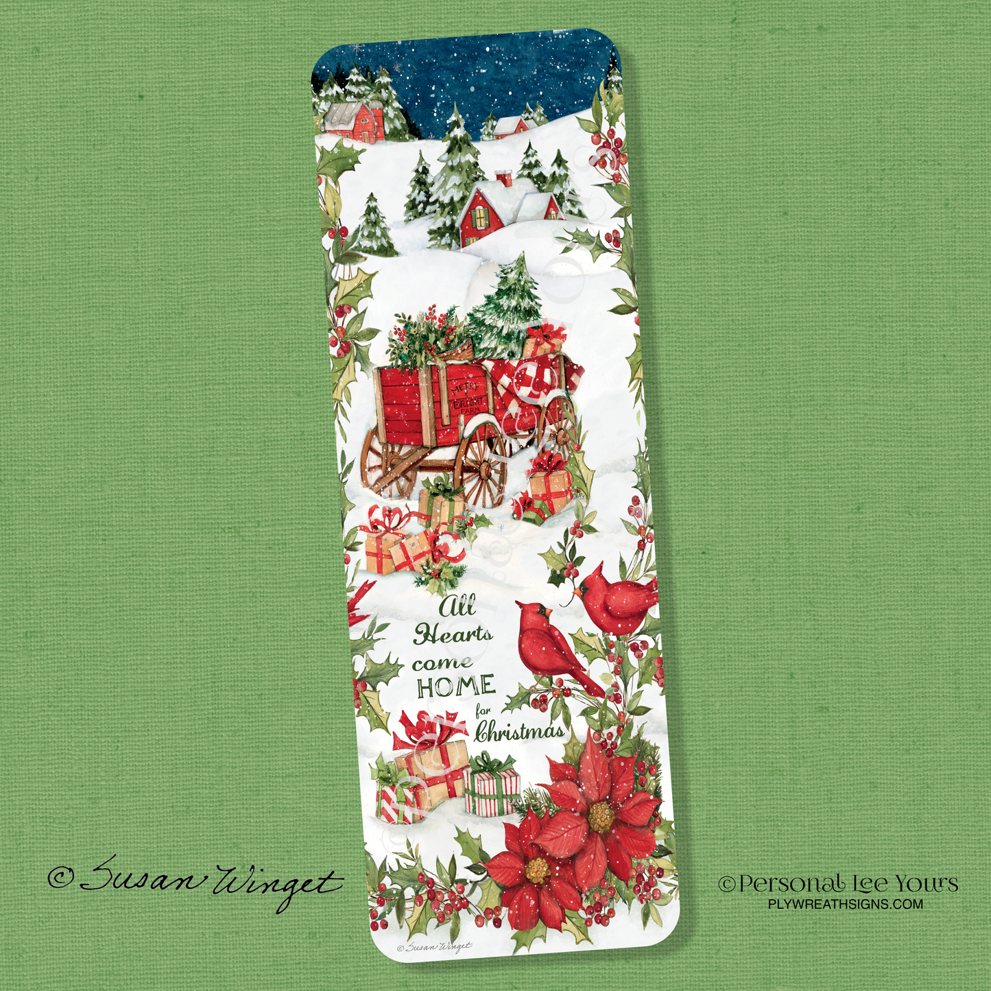 Susan Winget Exclusive Sign * Banner * Celebrate Home * 12" x 4" * Lightweight Metal