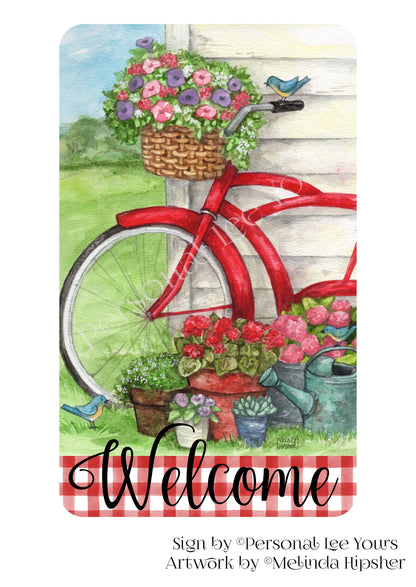 Melinda Hipsher Exclusive Sign * By The Shed Welcome * 4 Sizes * Lightweight Metal