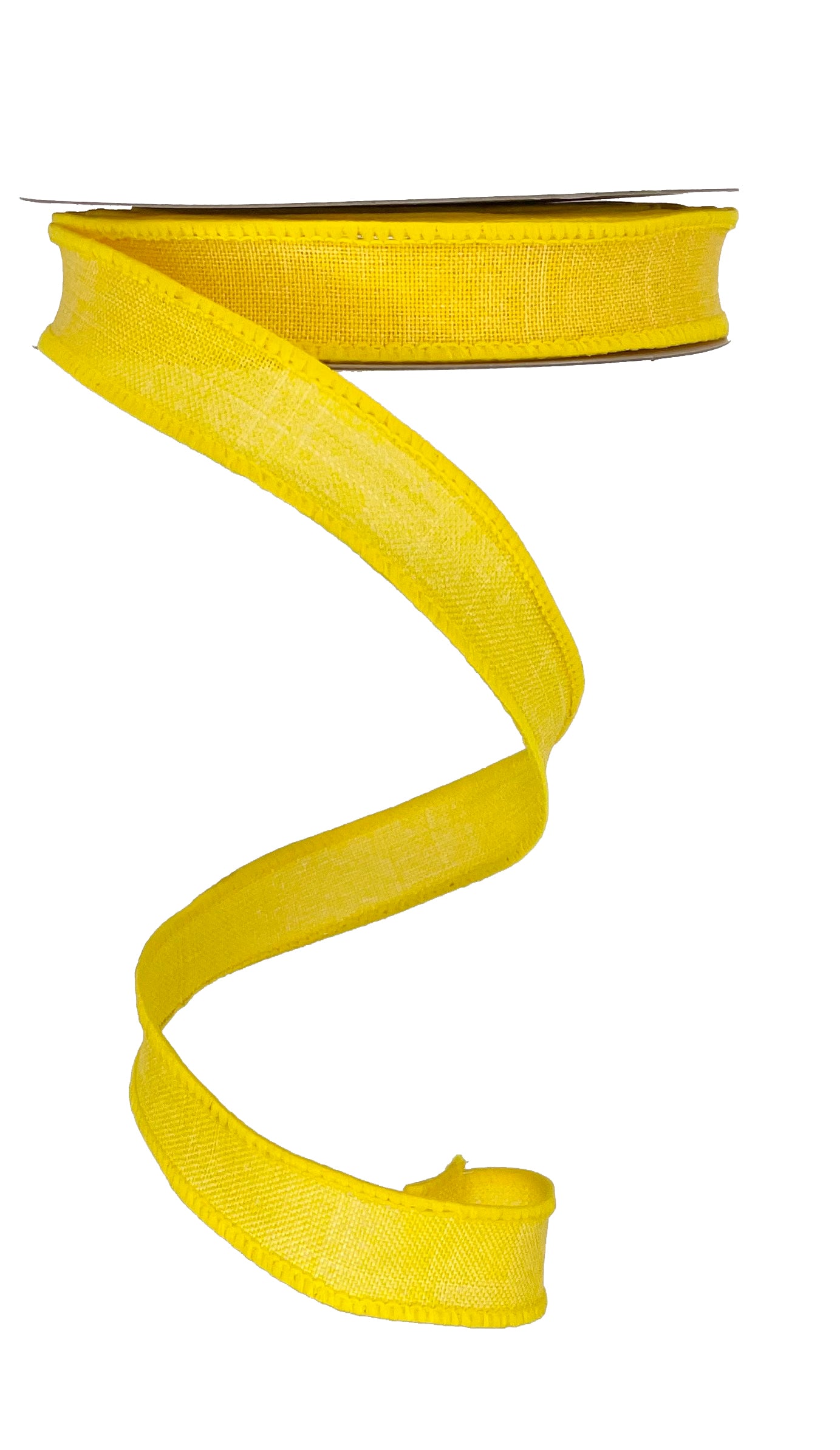 Wired Ribbon * Solid Sun Yellow Canvas * 5/8" x 10 Yards * RGE17788N