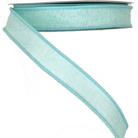 Wired Ribbon * Solid Mint Canvas * 5/8" x 10 Yards * RGE1778AN