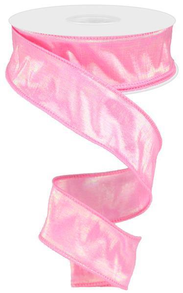 Wired Ribbon * Iridescent Pink Dupioni * 1.5" x 10 Yards * RG0196422