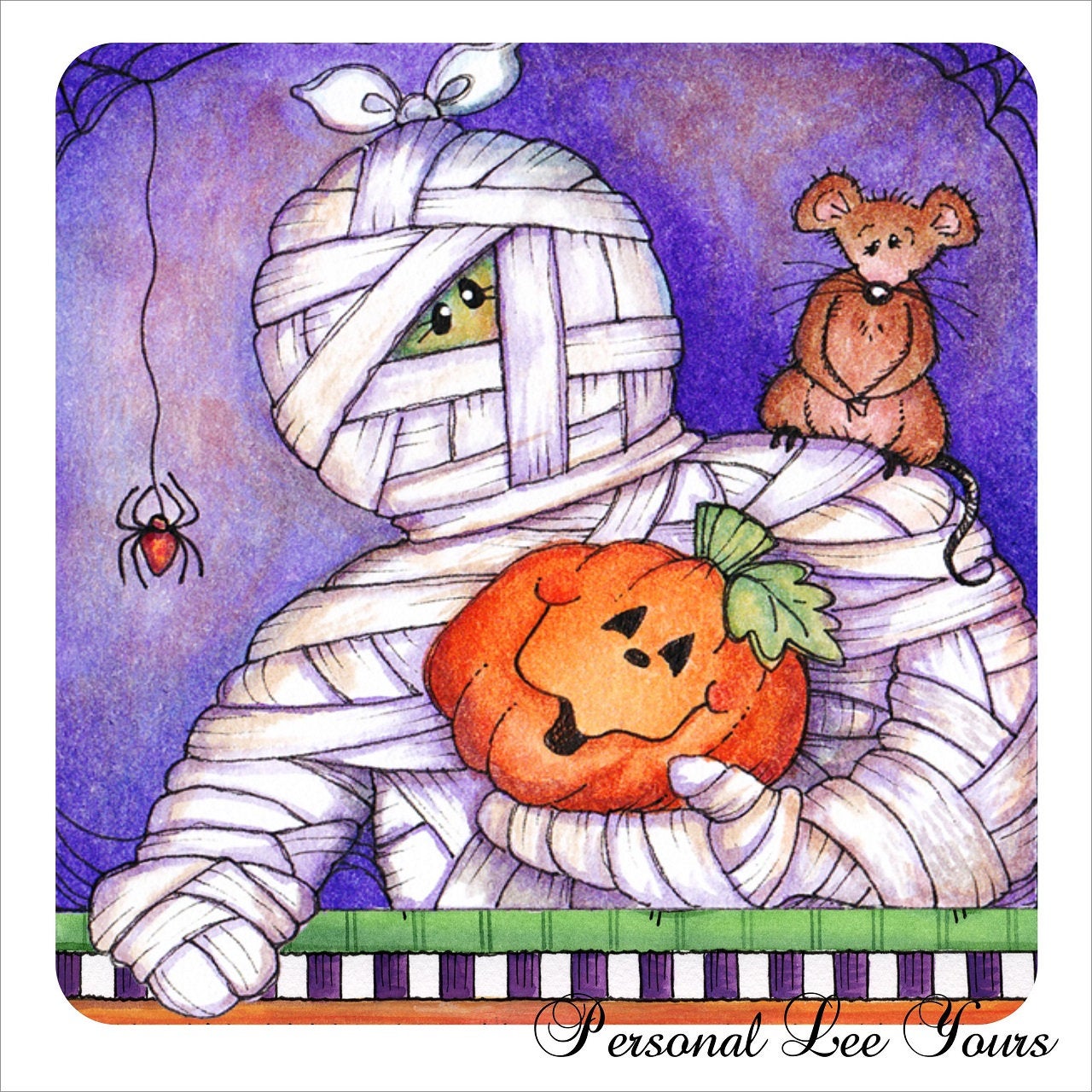 Wreath Sign * Halloween Mummy * 3 Sizes * Lightweight Metal