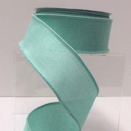 Wired Ribbon * Solid Mint Canvas * 1.5" x 10 Yards * RG1278AN
