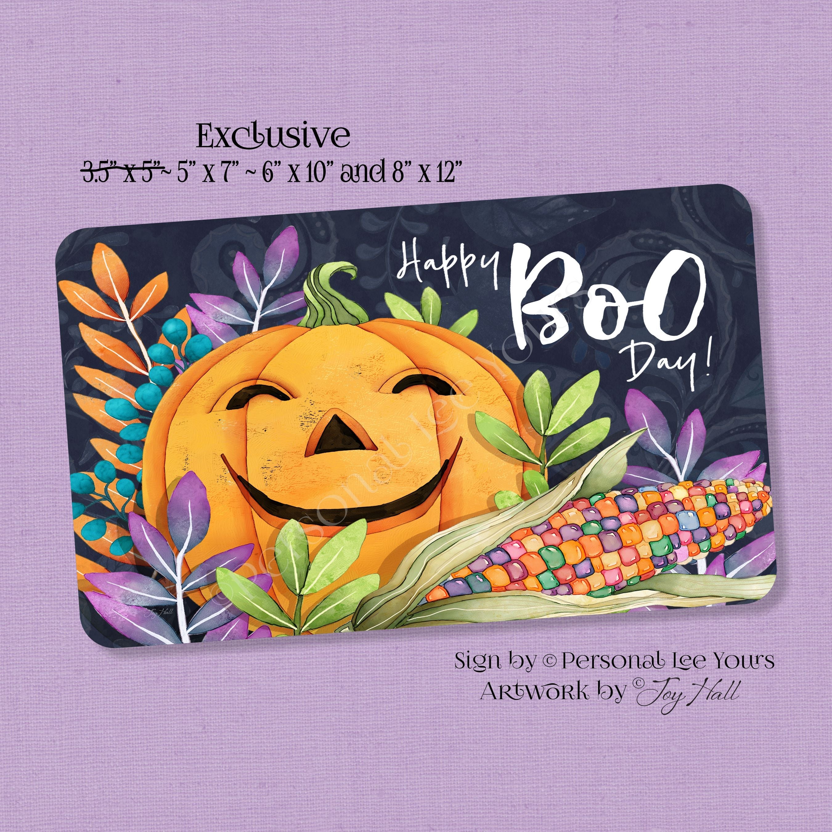 The Best Wreath Signs Personal Lee Yours, Joy Hall Happy Boo Day Horizontal