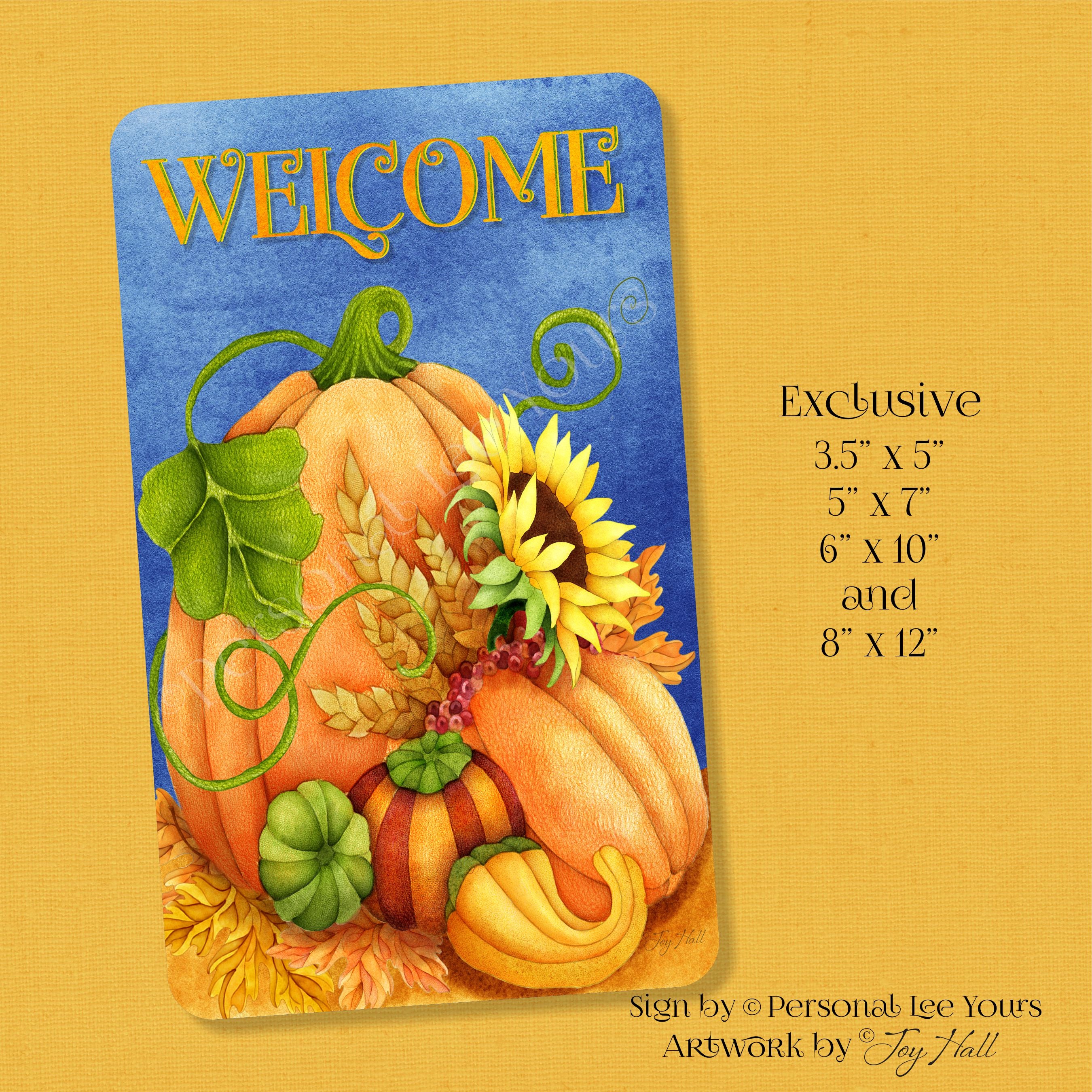 The Best Wreath Signs Personal Lee Yours, Joy Hall Pumpkin Welcome