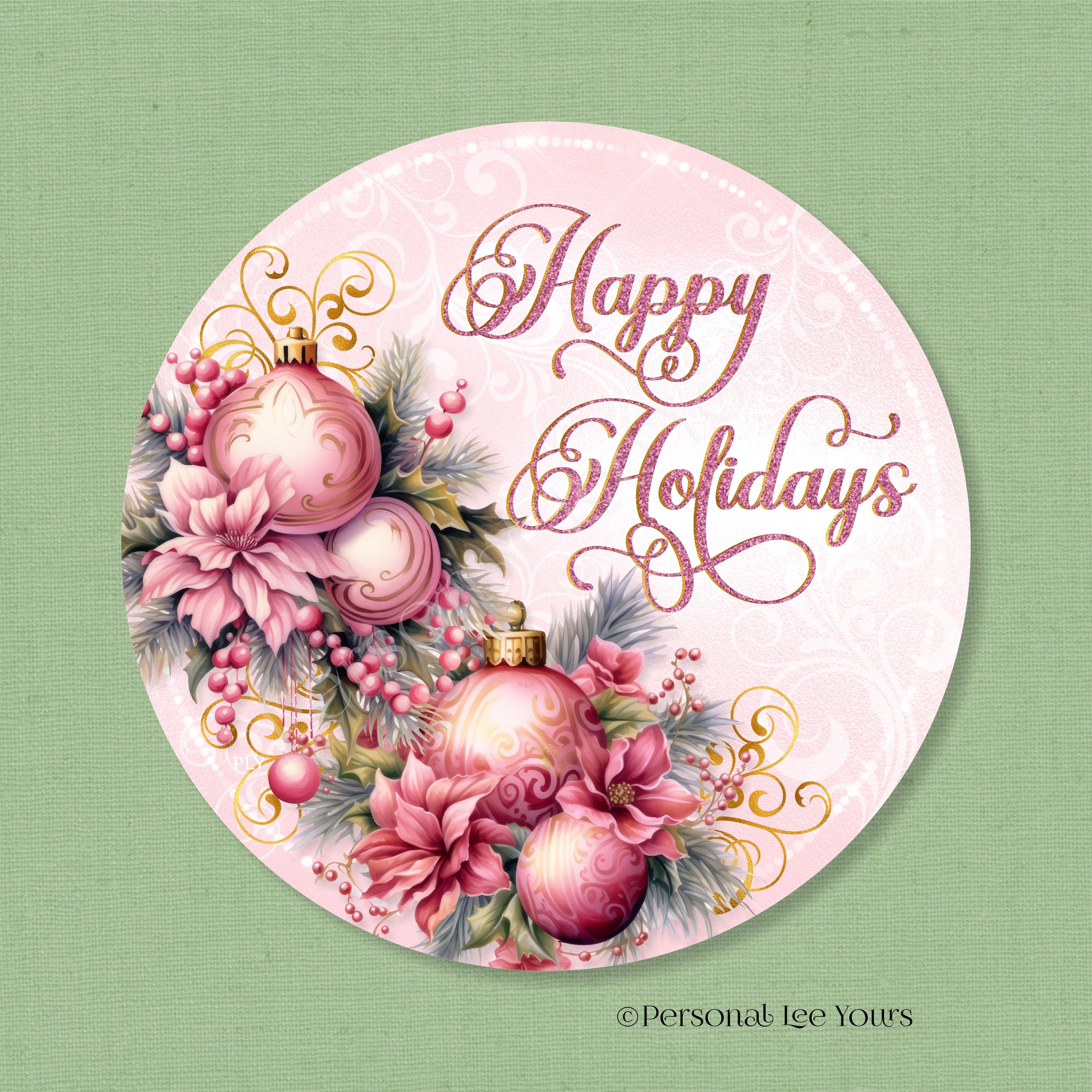 Best Wreath Signs Anywhere by Personal Lee Yours Happy Holidays In