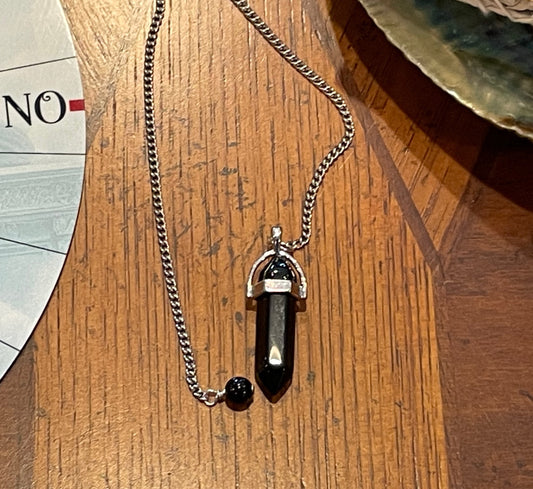 Black Onyx Pendulum Made By Local Artisan
