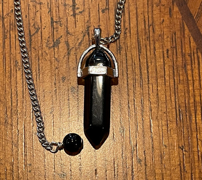 Black Onyx Pendulum Made By Local Artisan
