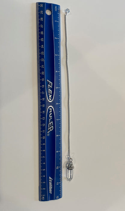 Clear Quartz Pendulum Made By Local Artisan