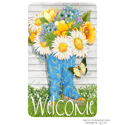 Joy Hall Exclusive Sign * Spring Willies Welcome * Lightweight Metal