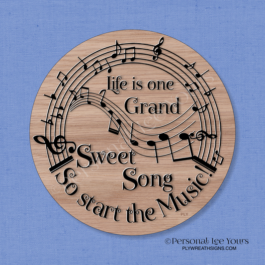 Wreath Sign * Sweet Song * Music * Round * Lightweight Metal