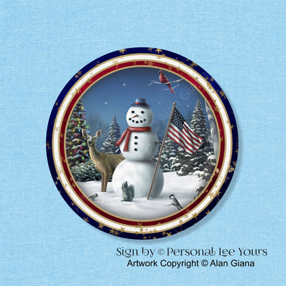 Alan Giana Exclusive Sign * The Spirit of the Season Snowman * Round * Lightweight Metal