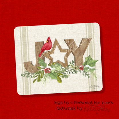 Nicole Tamarin Exclusive Sign * Winter Garden * Joy * Lightweight Metal