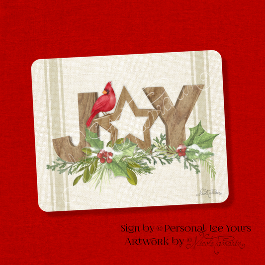 Nicole Tamarin Exclusive Sign * Winter Garden * Joy * Lightweight Metal
