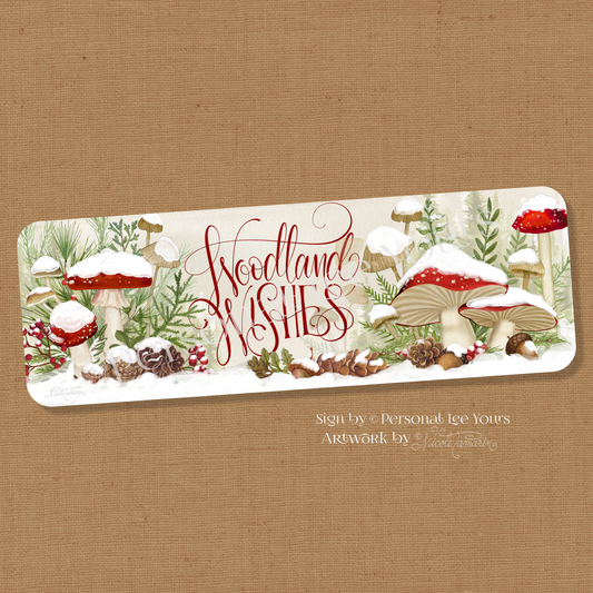 Nicole Tamarin Exclusive Sign * Woodland Wishes Banner * Lightweight Metal