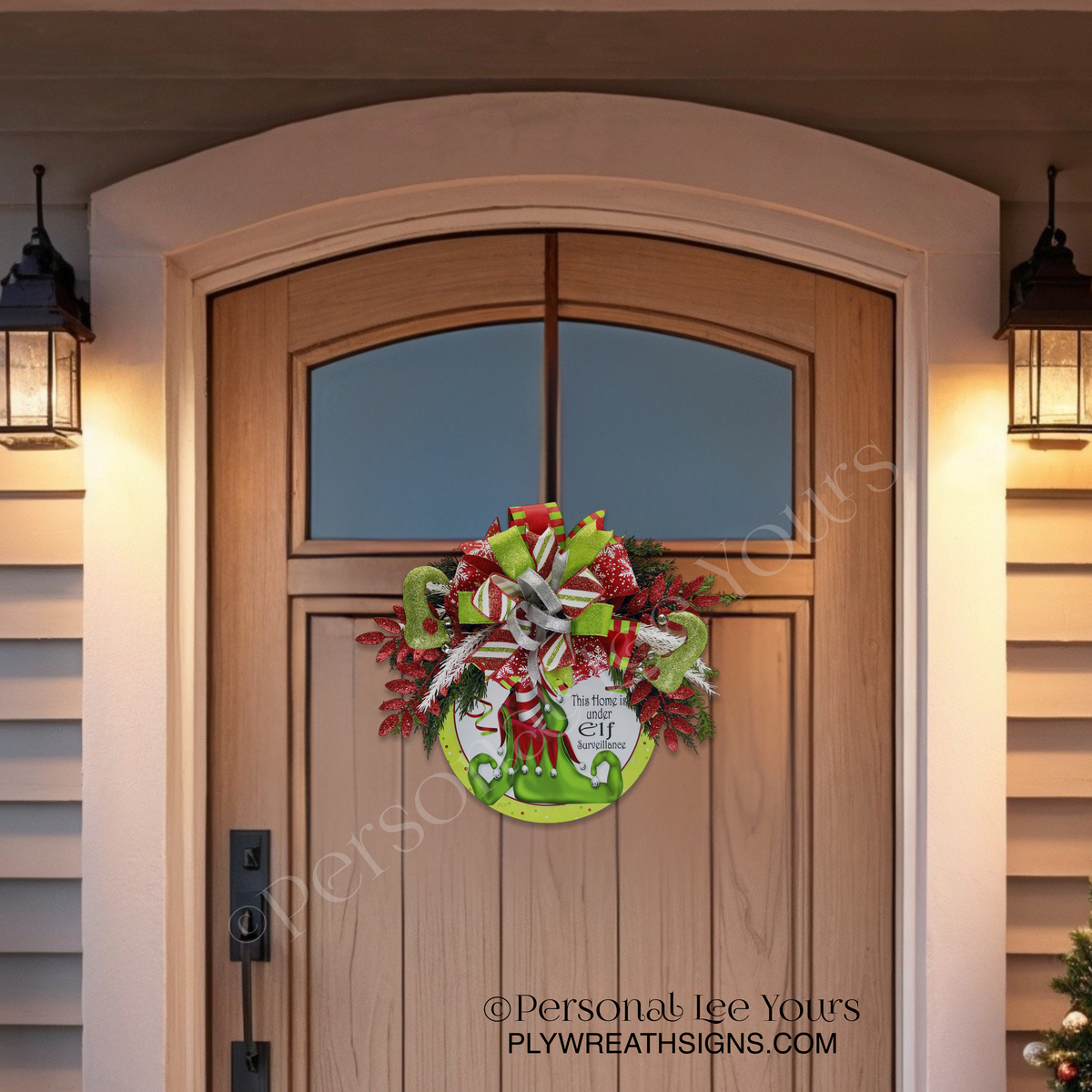 Elf Surveillance  Door Hanger – Lightweight & Ready to Hang