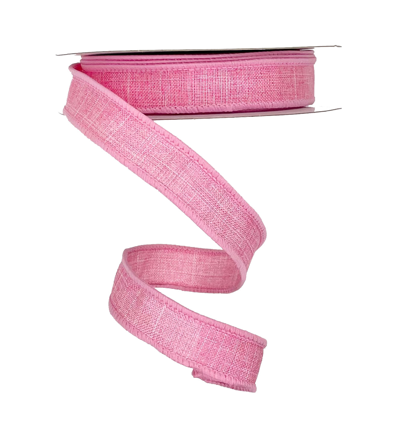 Wired Ribbon * Solid Pink Canvas * 5/8" x 10 Yards * RGE177822