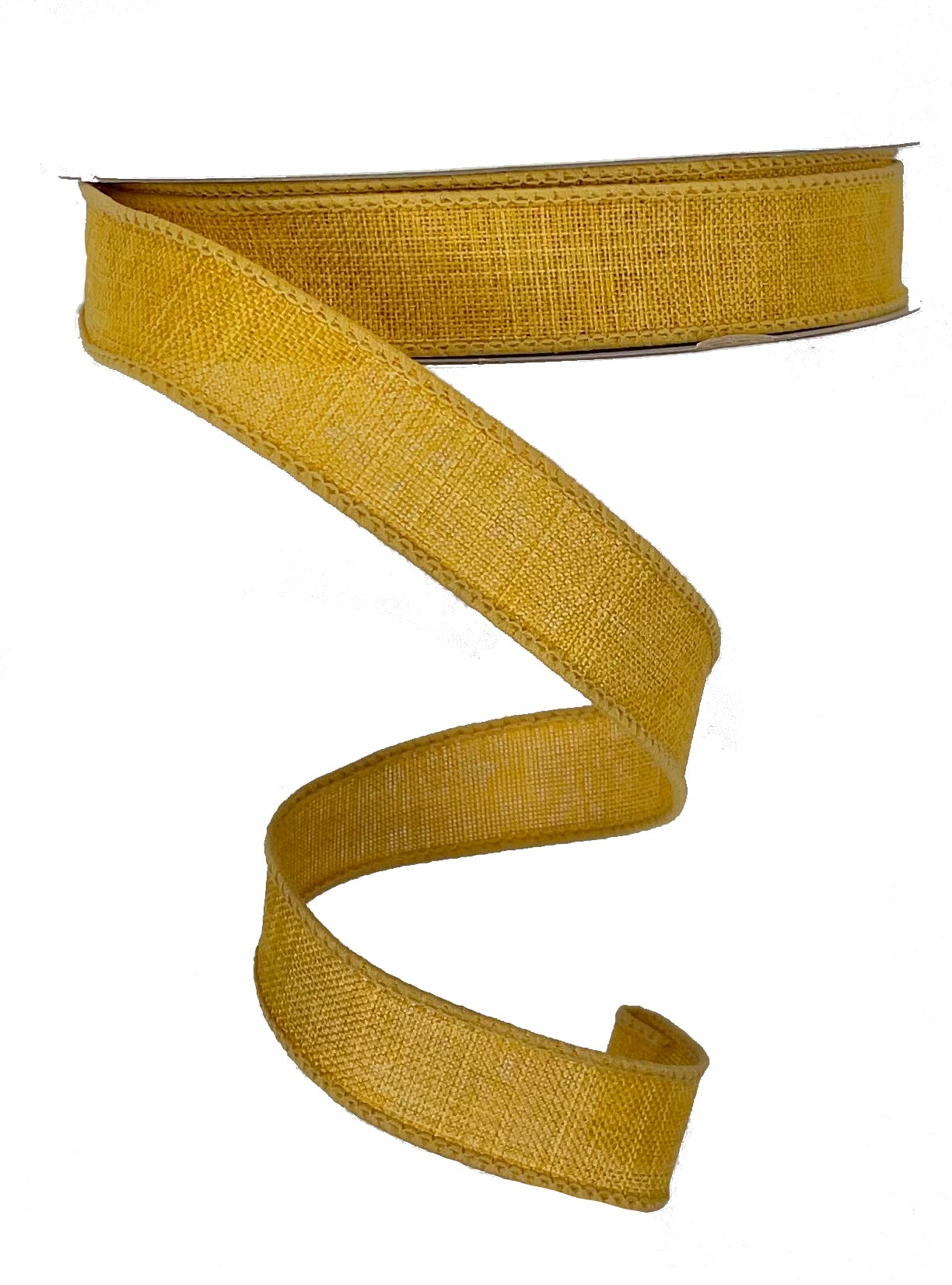 Wired Ribbon * Solid Dark Mustard Canvas * 5/8" x 10 Yards * RGE1778F4