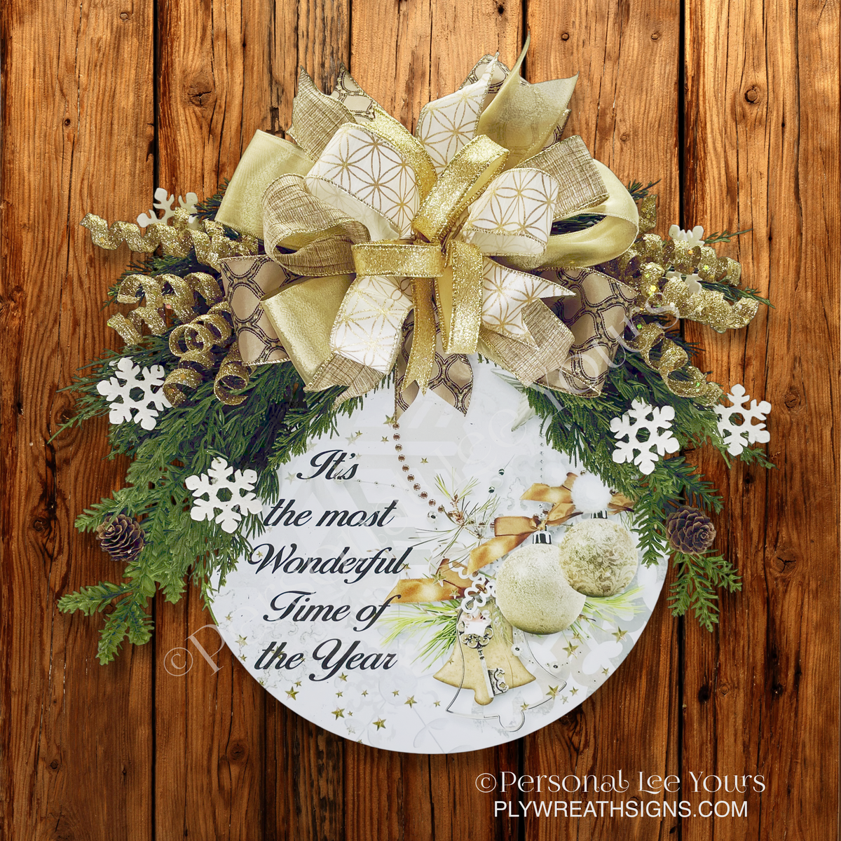 The Most Wonderful Time Of The Year Door Hanger – Lightweight & Ready to Hang