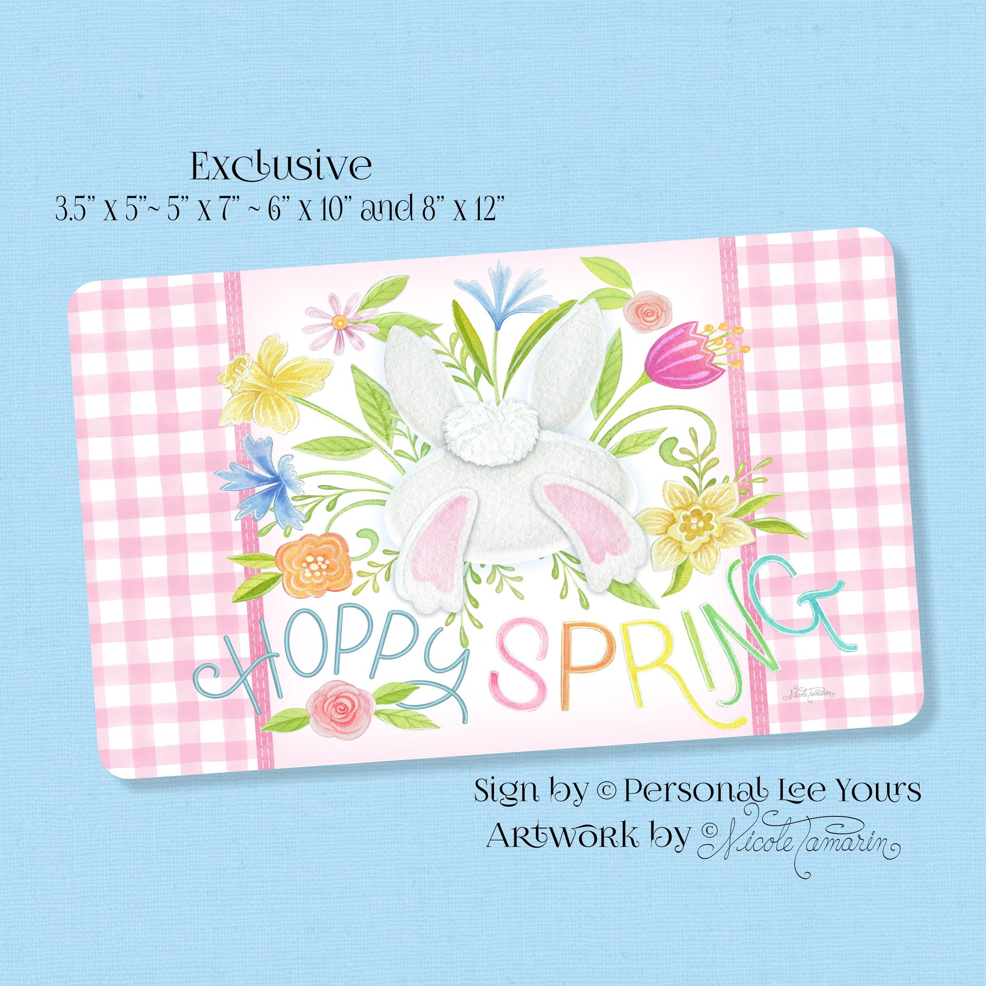Best Wreath Signs Nicole Tamarin Hoppy Spring Horizontal Personal Lee Yours