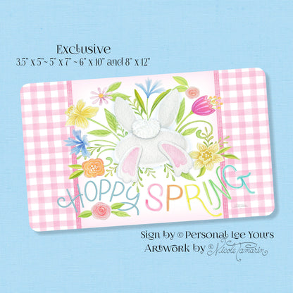 Nicole Tamarin Exclusive Sign * Hoppy Spring * Horizontal * Lightweight Metal