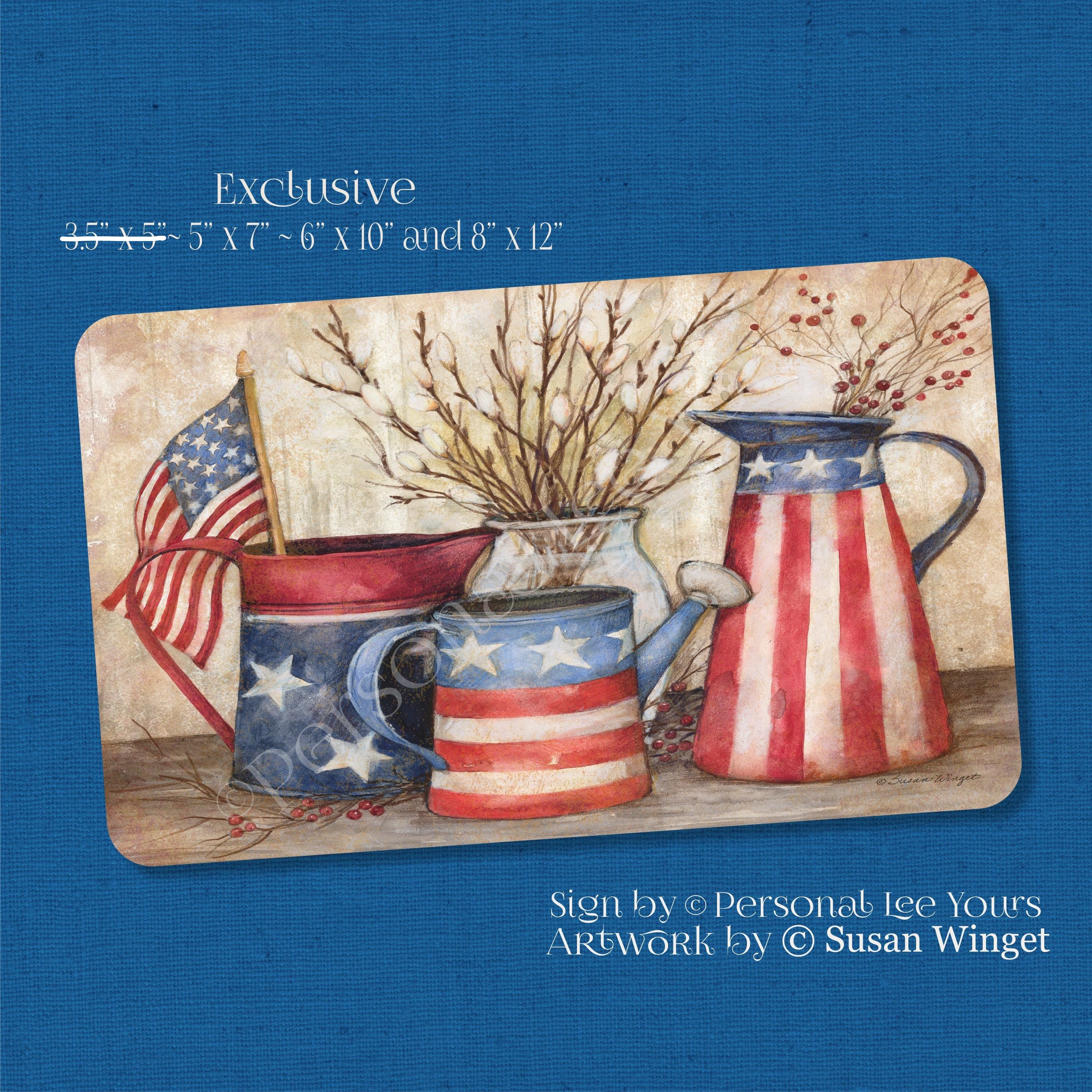 Susan Winget Patriotic Watering Cans Best Wreath Signs by Personal Lee ...