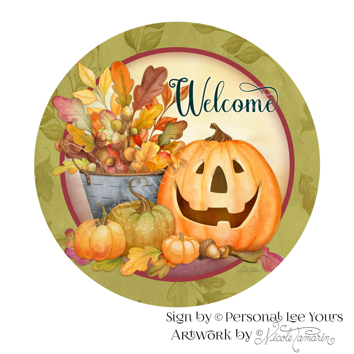 October Sign Display Best Wreath Signs Nicole Tamarin Exclusive Sign * Autumn Display * 8 ...