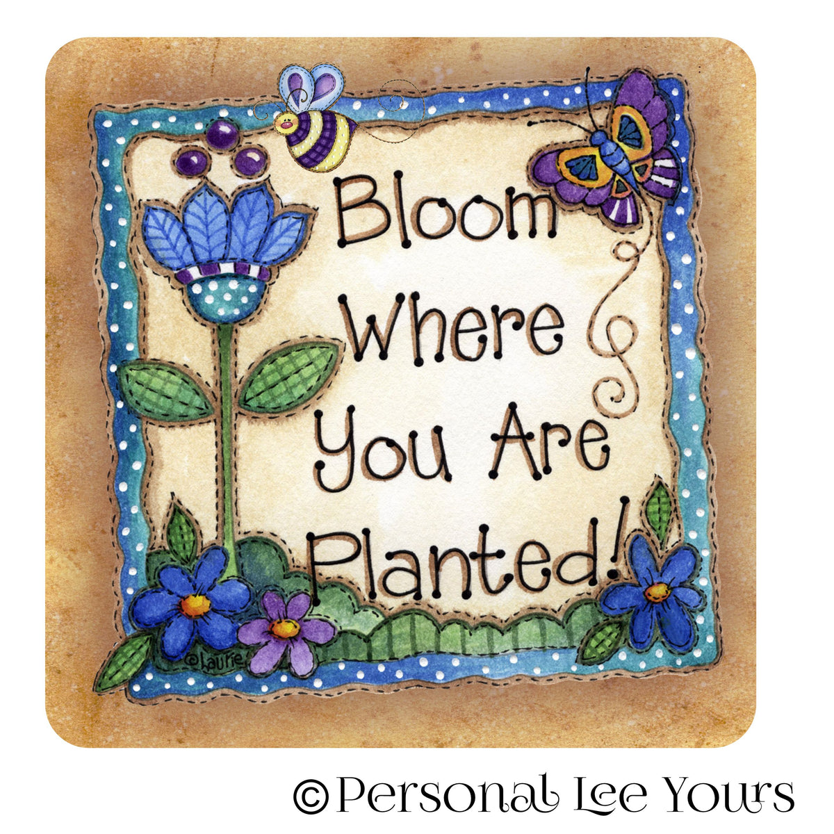 Planted Event Sign Metal Wreath Sign * Bloom Where You Are Planted * 3 Sizes * Lightweigh ...