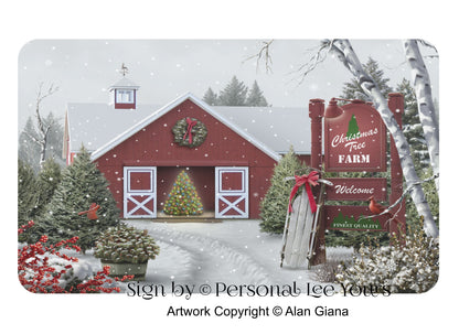 Alan Giana Exclusive Sign * Christmas Tree Farm * 3 Sizes * Lightweight Metal