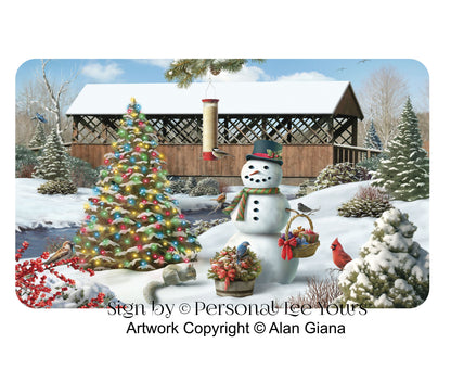 Alan Giana Exclusive Sign * Countryside Christmas * 3 Sizes * Lightweight Metal