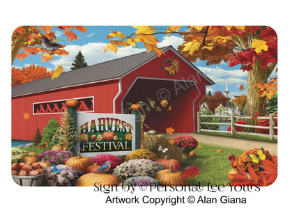 Alan Giana Exclusive Sign * Autumn * Harvest Festival * 3 Sizes * Lightweight Metal