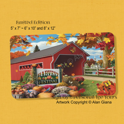 Alan Giana Exclusive Sign * Autumn * Harvest Festival * 3 Sizes * Lightweight Metal