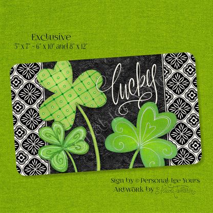 Nicole Tamarin Exclusive Sign * Lucky * St. Patrick's Day * 3 Sizes * Lightweight Metal