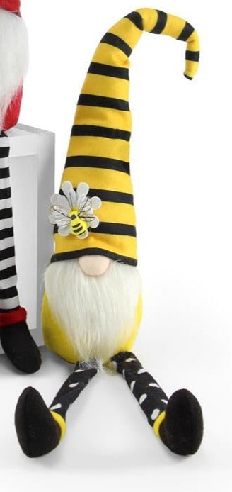 Plush Ladybug and Bee Sitting Gnomes * Set of 2 * 17.5" T x 4" W * 1 of Each Design * MZ1998