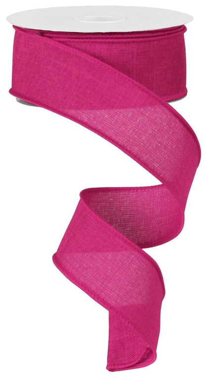 Wired Ribbon * Solid Fuchsia Canvas * 1.5" x 10 Yards * RG127807