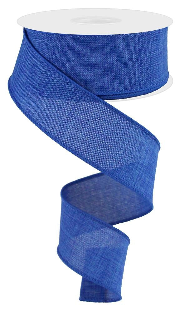 Wired Ribbon * Solid Royal Blue Canvas * 1.5" x 10 Yards * RG127825