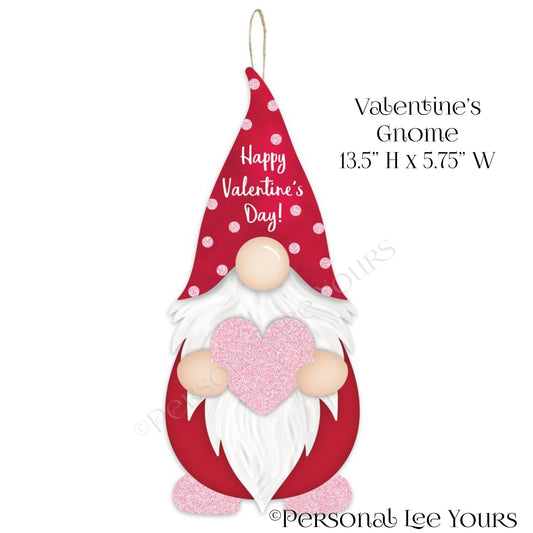 Wreath Accent * Valentine's Gnome * 13.25" H  x  5.75" W * Lightweight * AP8901