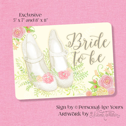 Nicole Tamarin Exclusive Sign * Bride To Be * 2 Sizes * Lightweight Metal