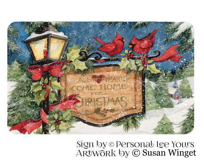 Susan Winget Exclusive Sign * Christmas Lamp Post * 3 Sizes * Lightweight Metal