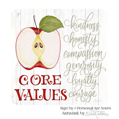 Core Values Sign Nature Best Wreath Signs Anywhere Nicole Tamarin Core Values Square Personal ...