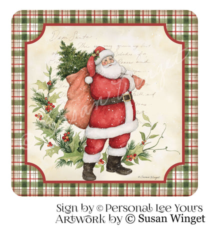 Susan Winget Exclusive Sign * Dear Santa * 3 Sizes * Lightweight Metal