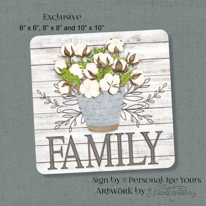 Nicole Tamarin Exclusive Sign * Family * Farmhouse * 3 Sizes * Lightweight Metal
