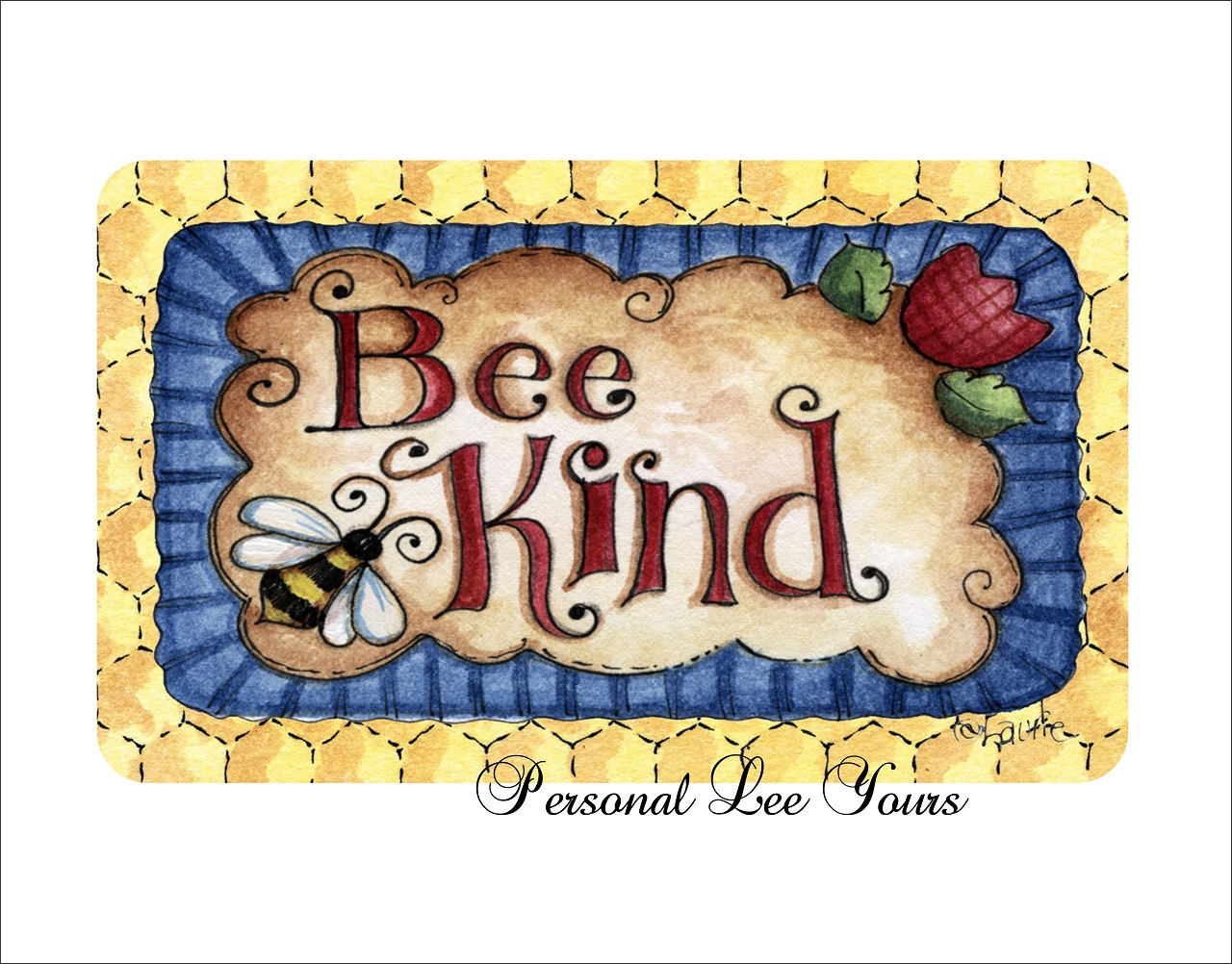 Metal Wreath Sign * Bee Kind * 3 Sizes * Lightweight