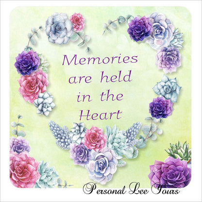 Wreath Sign * Memories * Alzheimer's Awareness *  3 Sizes * Lightweight Metal