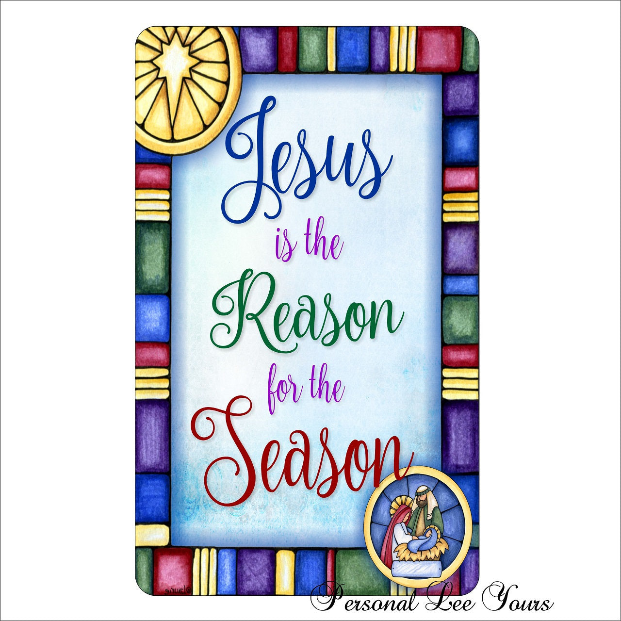 Metal Wreath Sign * Jesus Is The Reason * 3 Sizes * Lightweight