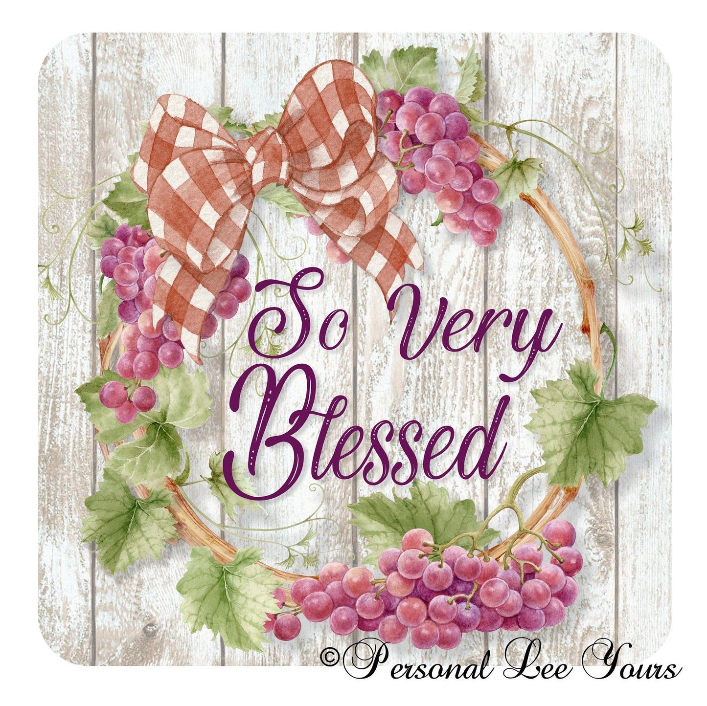 Metal Wreath Sign * So Very Blessed *  3 Sizes * Lightweight