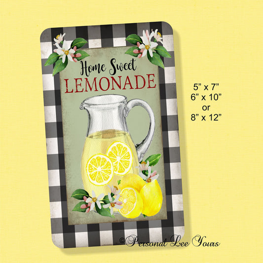 Farmhouse Wreath Signs * Home Sweet Lemonade * 3 Sizes * Lightweight Metal