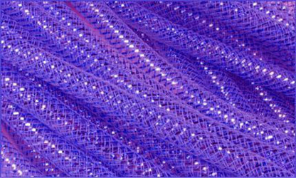 Deco Flex Tubing * Purple with Purple Laser Foil  * 8mm x 30 yards * Wreath Supplies * RE30007C6