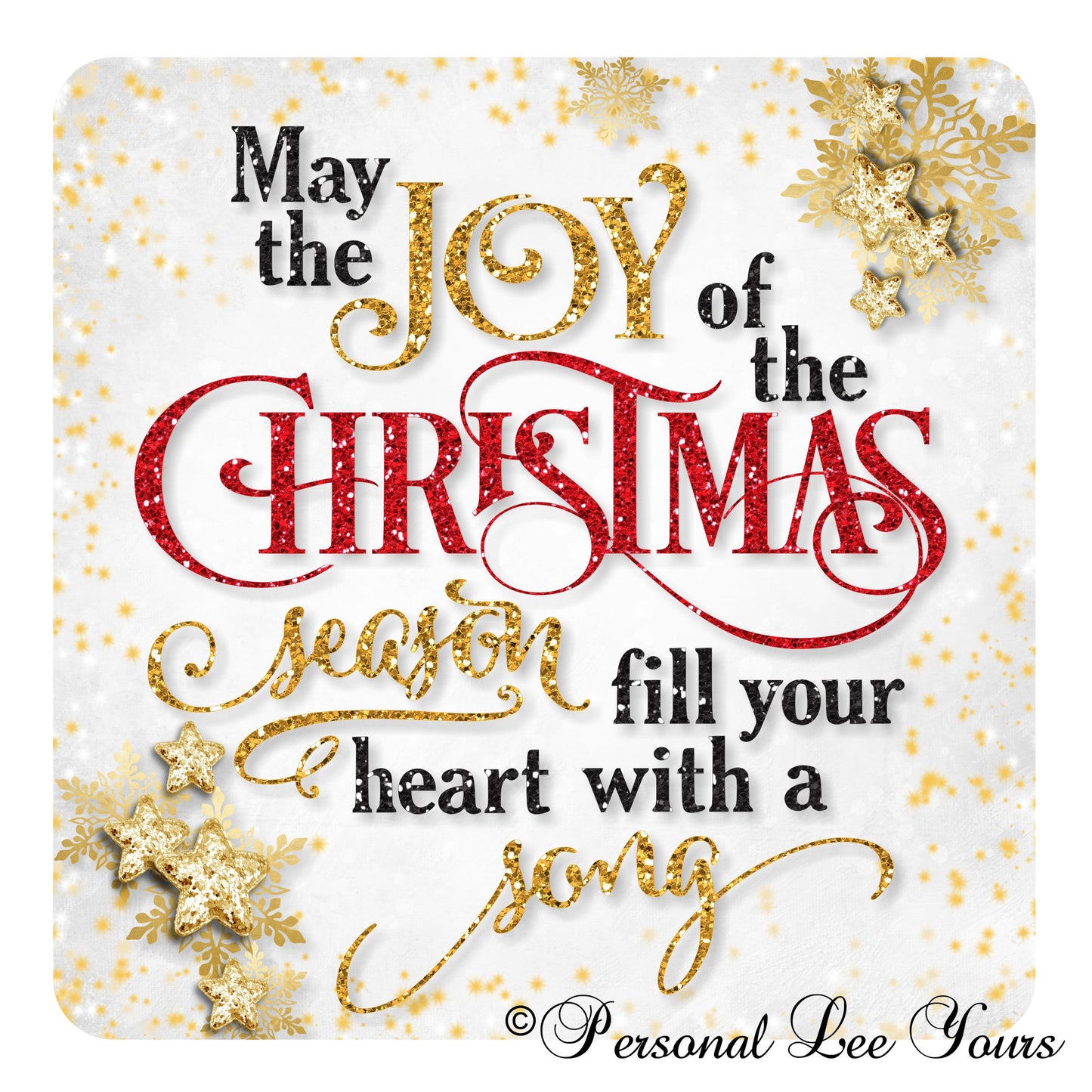 Holiday Wreath Sign * Joy Of The Christmas Season * 3 Sizes * Lightweight Metal